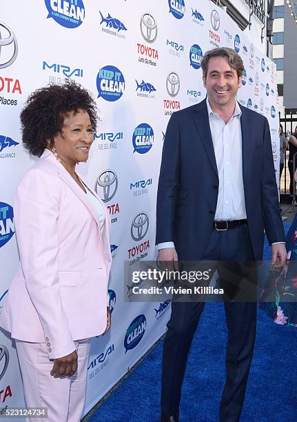 Comedian Wanda Sykes and Executive Director of the Waterkeeper Alliance Marc Yaggi attend the Keep It Clean Comedy Benefit For Waterkeeper Alliance...