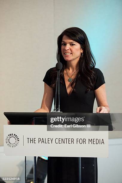 President/CEO at The Paley Center For Media Maureen J. Reidy speaks at the Paley Center For Media Presents Chris Albrecht And Courtney A. Kemp In...