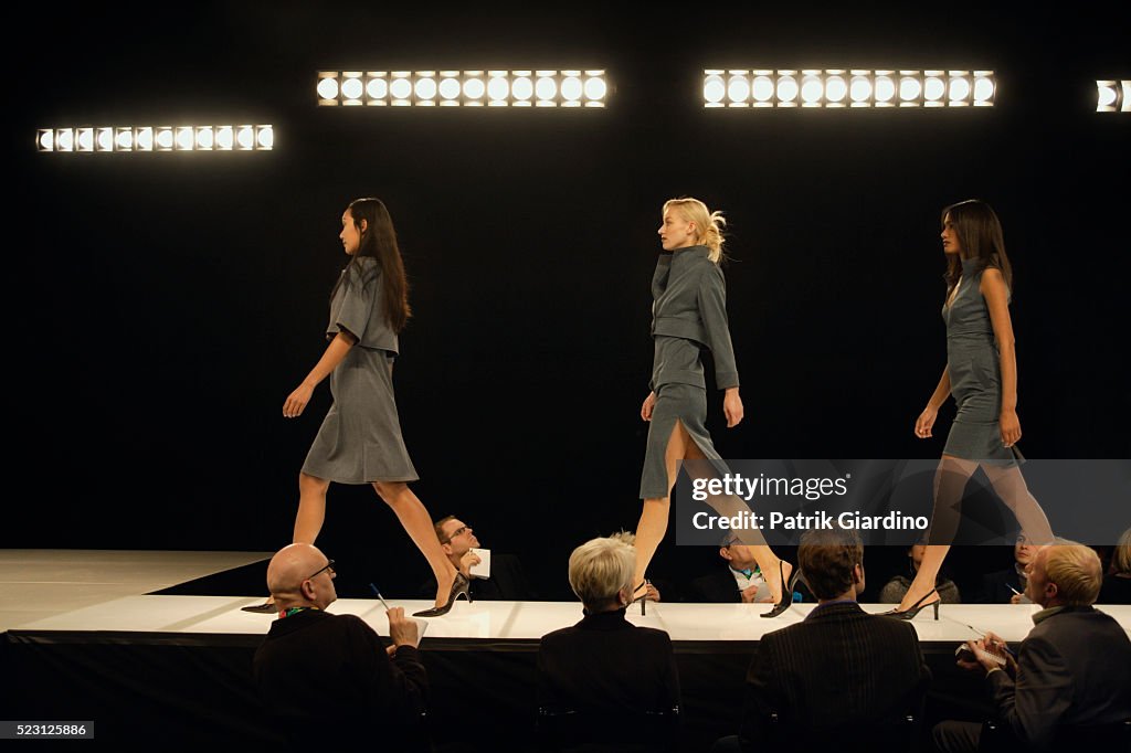 Fashion Models on Runway
