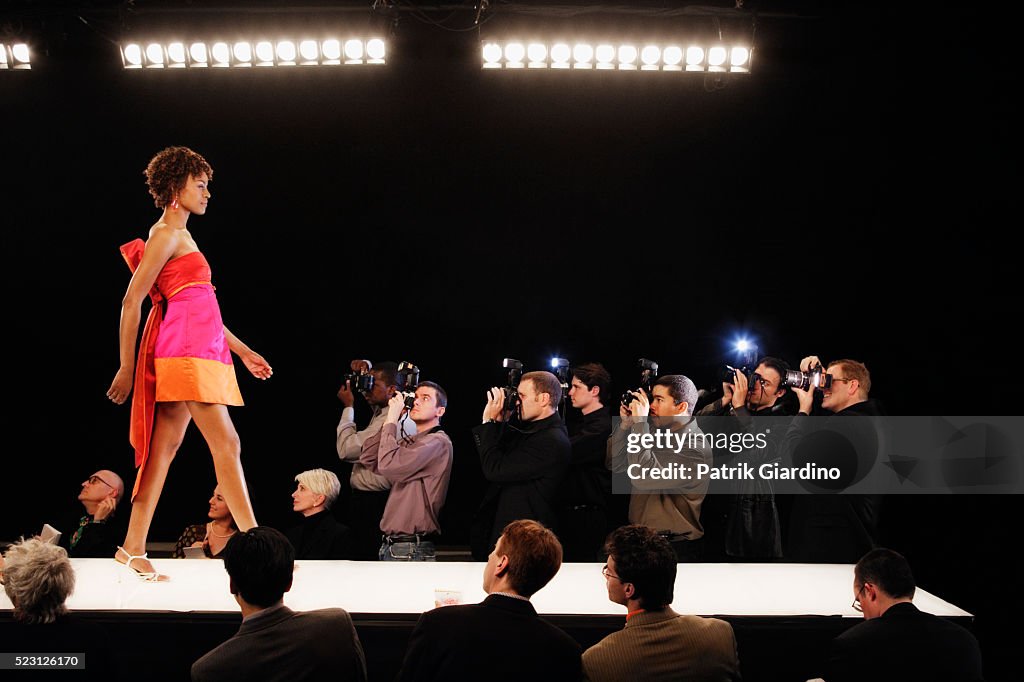 Fashion Model on Runway