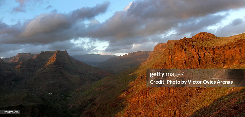 Fataga Canyon at Sunset- Gran Canaria