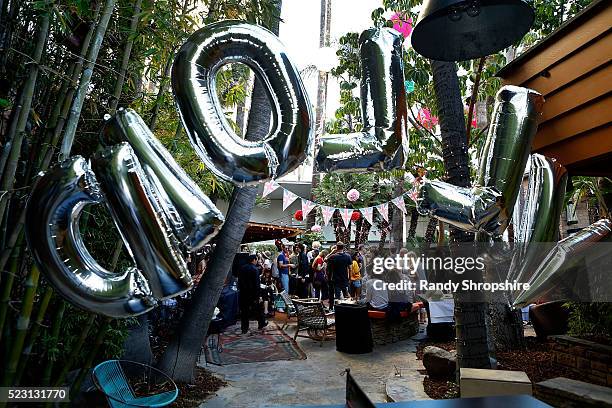 General Atmosphere during the Villoid garden tea party hosted by Alexa Chung at the Hollywood Roosevelt Hotel on April 21, 2016 in Hollywood,...