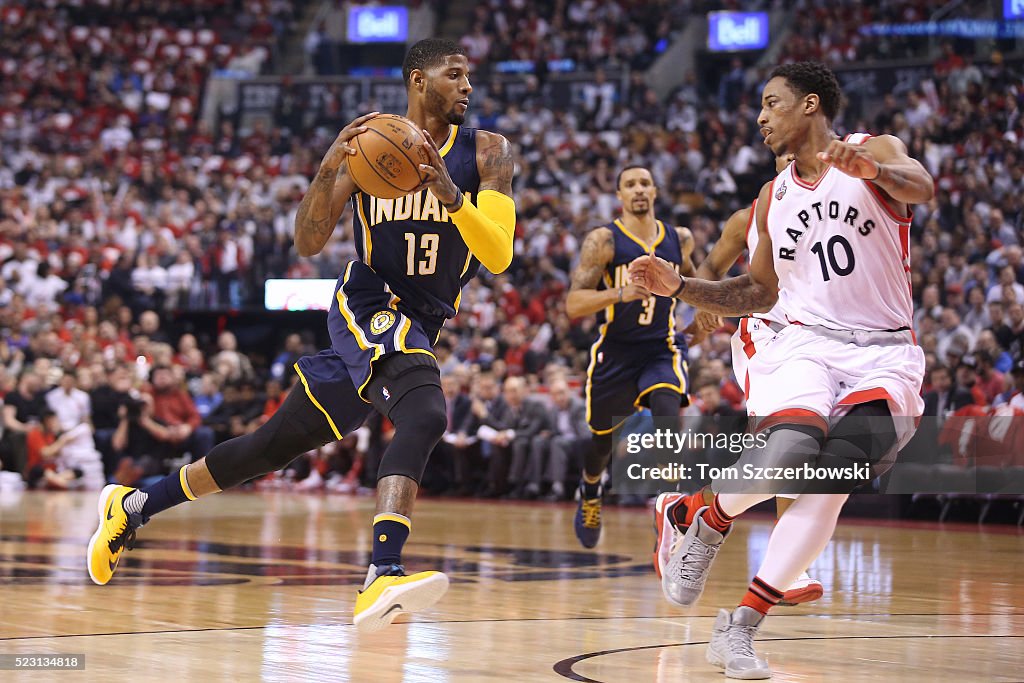 Indiana Pacers v Toronto Raptors - Game One