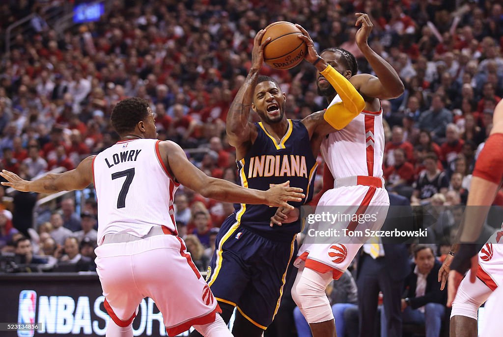 Indiana Pacers v Toronto Raptors - Game One