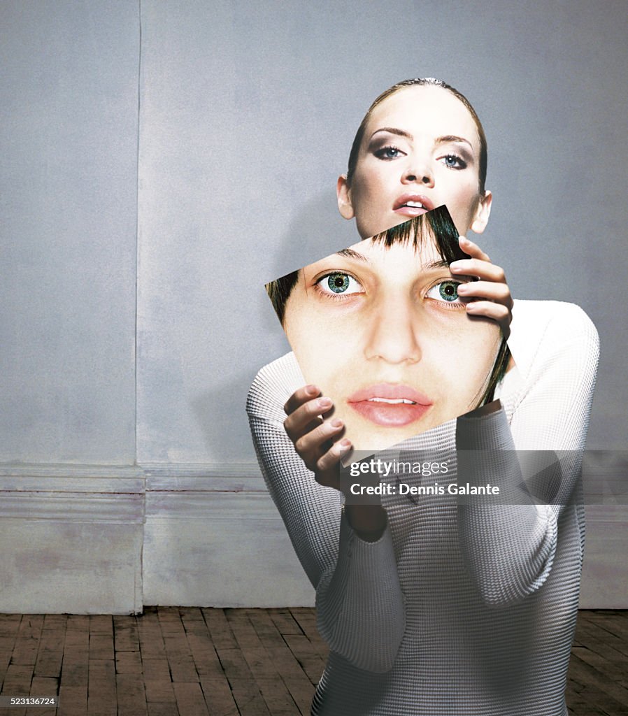Woman Holding Photograph