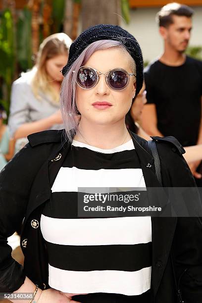 Kelly Osbourne attends the Villoid garden tea party hosted by Alexa Chung at the Hollywood Roosevelt Hotel on April 21, 2016 in Hollywood, California.