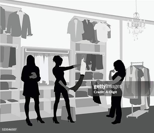 trythis - store assistant stock illustrations