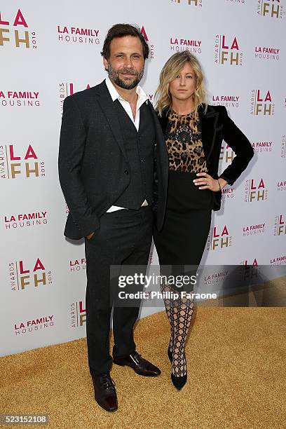 Jeremy Sisto and Addie Lane attend LA Family Housing's Annual Awards 2016 at The Lot on April 21, 2016 in West Hollywood, California.