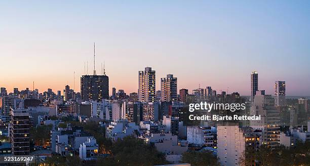 sunrise in buenos aires - buenos aires stock-fotos und bilder