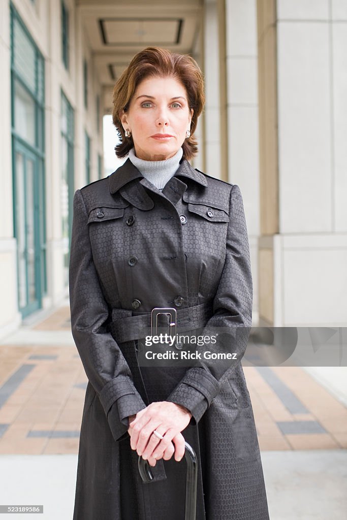 Businesswoman Wearing Overcoat