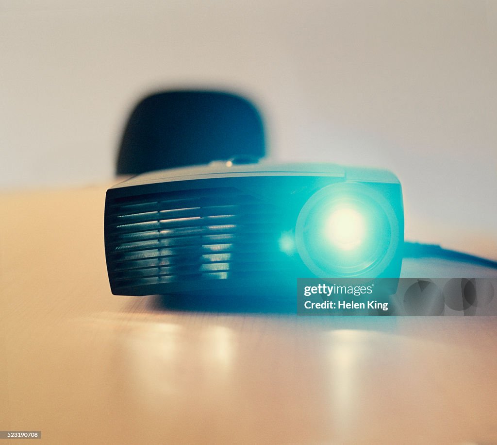 Slide Projector on Table