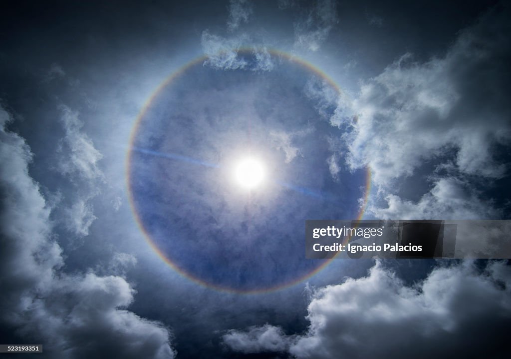 Rainbow around the sun, Big Island of Hawaii