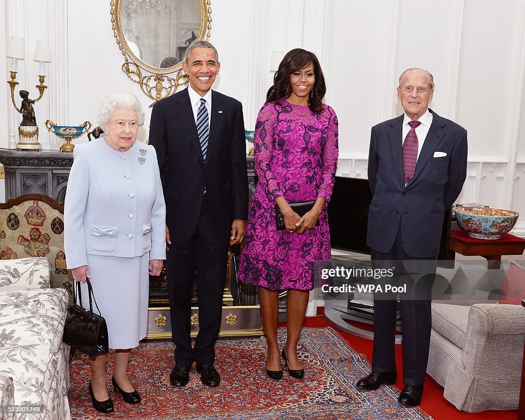 President Obama And The First Lady Lunch With The Queen and Prince Philip