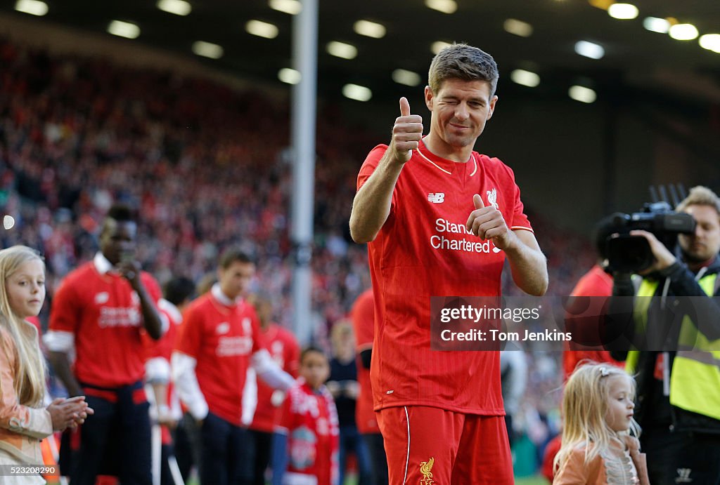 Steven Gerrard's final match at Anfield