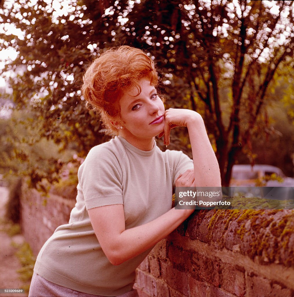 English Actress Jo Rowbottom Posed On Location During Filming Of The english-actress-jo-rowbottom-posed-on-location-during-filming-of-the