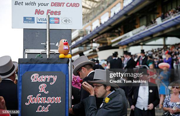 Bookmaker during day three of Royal Ascot 2015 at Ascot racecourse on June 18th 2015 in Berkshire