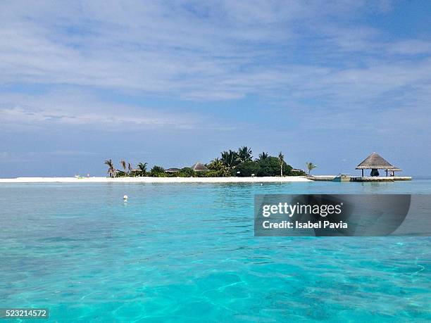 idyllic landscape in maldives islands - laguna beach maldives stock pictures, royalty-free photos & images