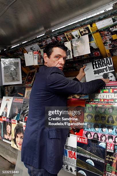 Singer Marc Lavoine is photographed for Madame Figaro on February 15, 2016 in Paris, France. CREDIT MUST READ: Sandrine Roudeix/Figarophoto/Contour...