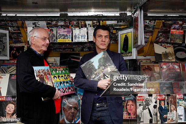 Singer Marc Lavoine is photographed for Madame Figaro on February 15, 2016 in Paris, France. CREDIT MUST READ: Sandrine Roudeix/Figarophoto/Contour...