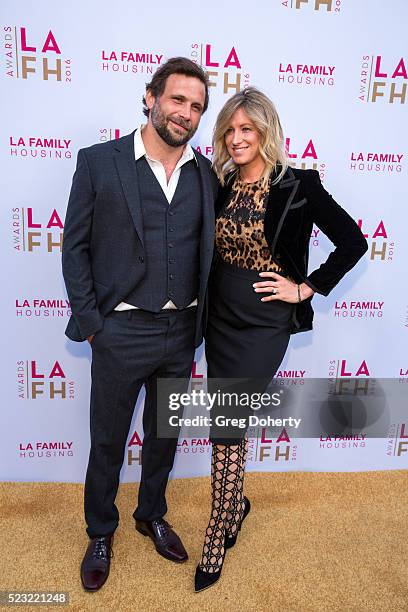 Jeremy Sisto and Addie Lane attend the LA Family Housing's Annual Awards 2016 at The Lot on April 21, 2016 in West Hollywood, California.