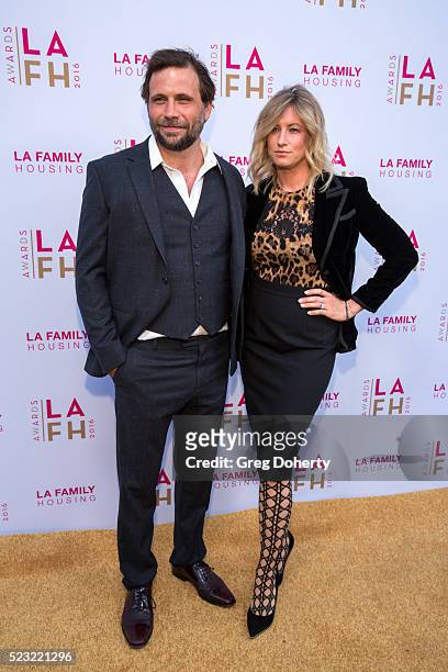Jeremy Sisto and Addie Lane attend the LA Family Housing's Annual Awards 2016 at The Lot on April 21, 2016 in West Hollywood, California.