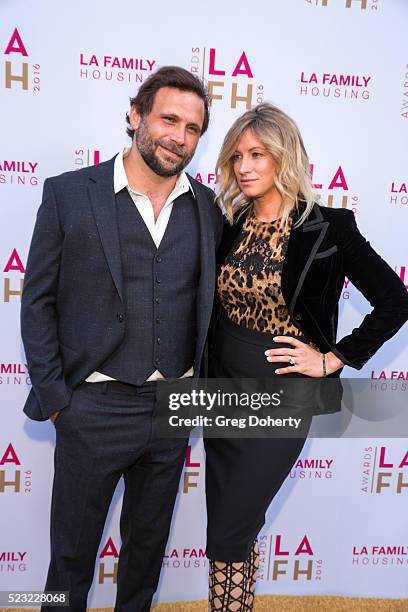 Jeremy Sisto and Addie Lane attend the LA Family Housing's Annual Awards 2016 at The Lot on April 21, 2016 in West Hollywood, California.