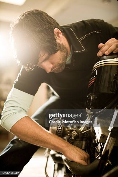 Man Riding Engine Motorcycle Engine Photos and Premium High Res Pictures - Getty Images