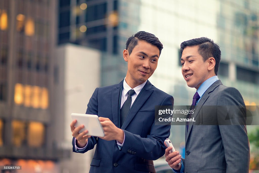 Businessman with mobile phone