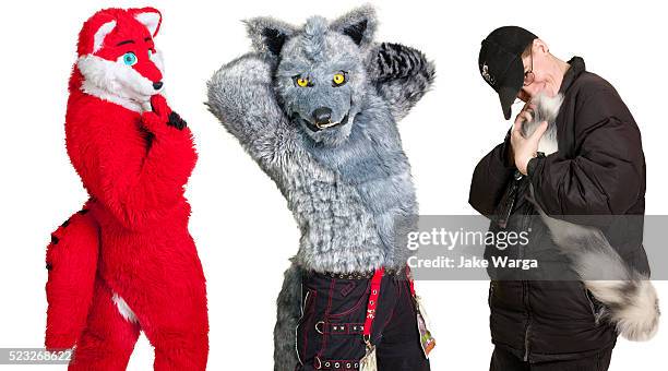 furries (series: expos and conventions) - fur stock pictures, royalty-free photos & images