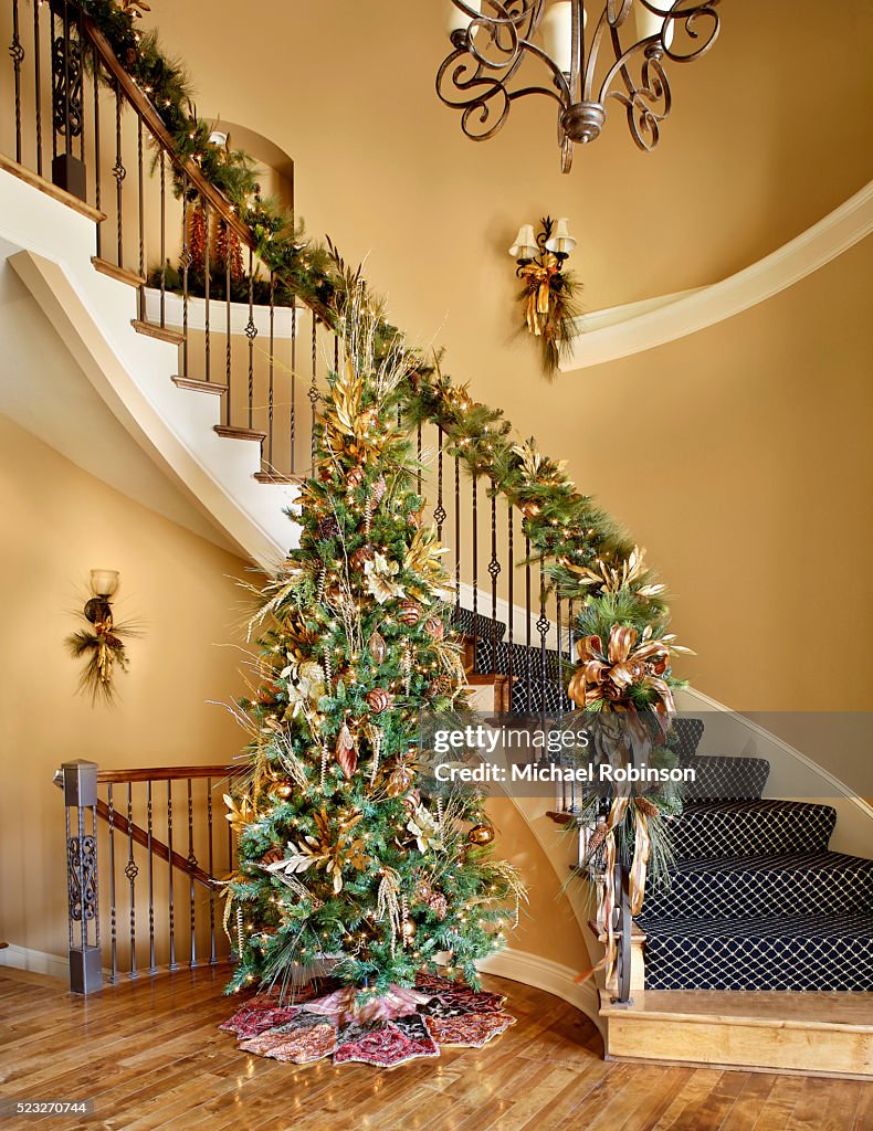 Christmas Tree in Stairwell