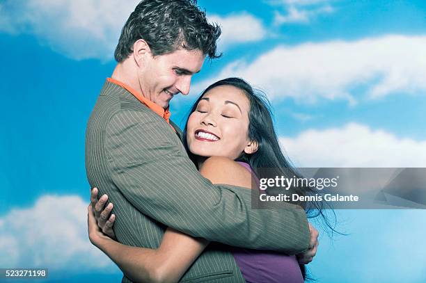 smiling couple hugging - historical romance stock pictures, royalty-free photos & images