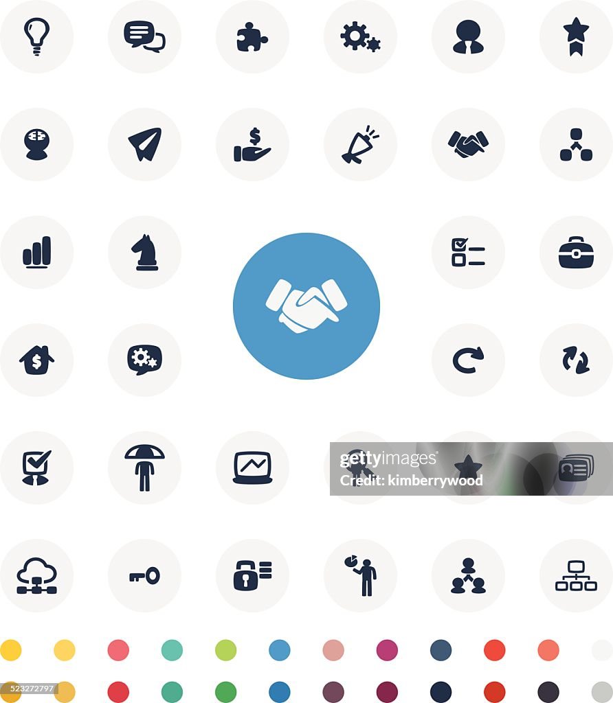 Business Concept Icon Set