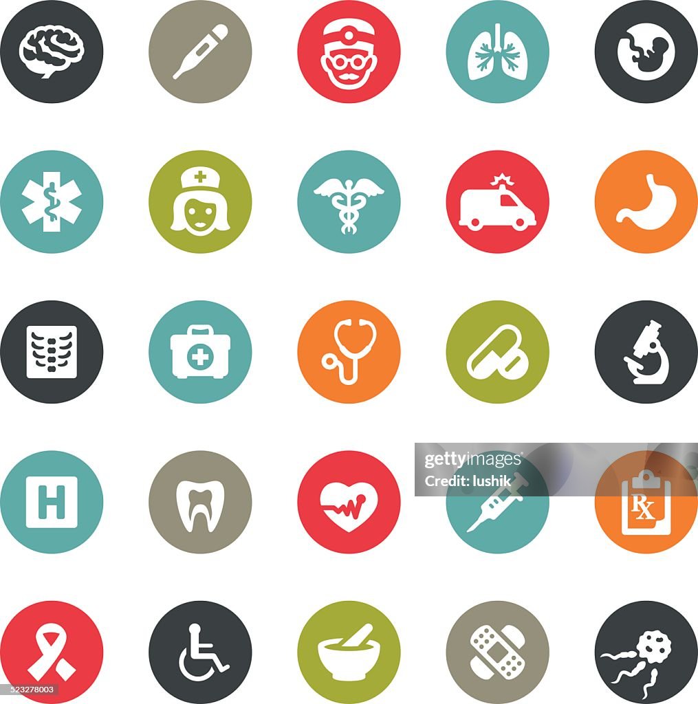 Healthcare and Medicine icons / Ringico series