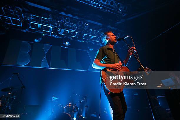 Paul Noonan of Bell X1 performs at Vicar Street on April 22, 2016 in Dublin, Ireland.