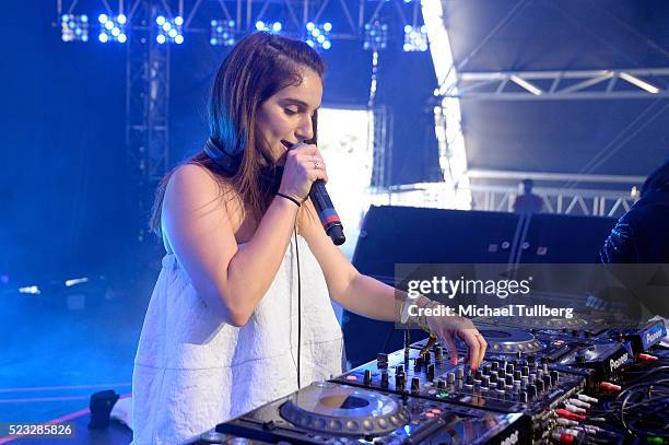 Nina Las Vegas performs onstage during day 1 of the 2016 Coachella Valley Music & Arts Festival Weekend 2 at the Empire Polo Club on April 22, 2016...