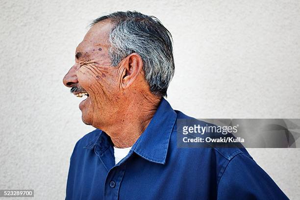 senior man laughing - marfa stock pictures, royalty-free photos & images