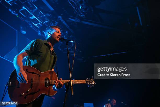 Paul Noonan of Bell X1 performs at Vicar Street on April 22, 2016 in Dublin, Ireland.