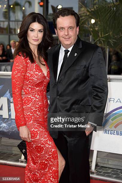 Michael Mack and wife Miriam Mack attend the Radio Regenbogen Award 2016 on April 22, 2016 in Rust, Germany.