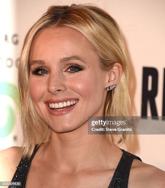 Kristen Bell arrives at the The Annenberg Space For Photography Presents "Refugee" at Annenberg Space For Photography on April 21, 2016 in Century...