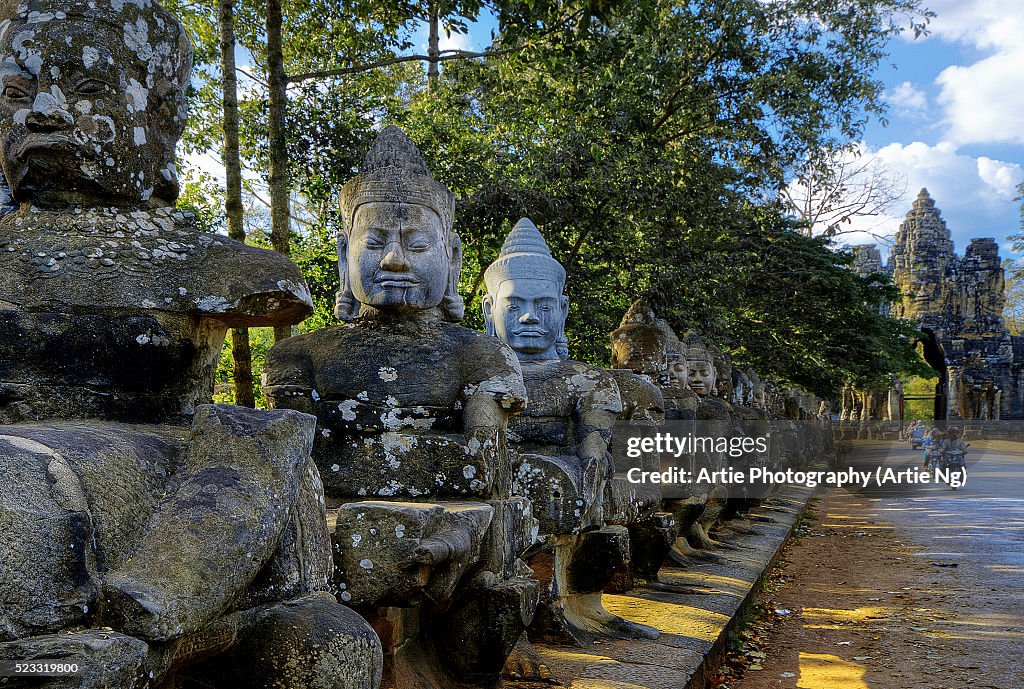 Tonle Om Gate (South Gate) of Angkor Thom, Siem Reap, Cambodia