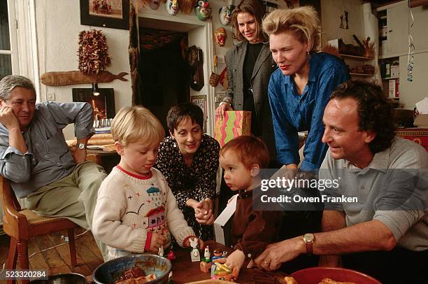 adults watch children play at birthday party - 90 birthday stock pictures, royalty-free photos & images