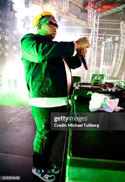 Mustard performs onstage during day 1 of the 2016 Coachella Valley Music & Arts Festival Weekend 2 at the Empire Polo Club on April 22, 2016 in...