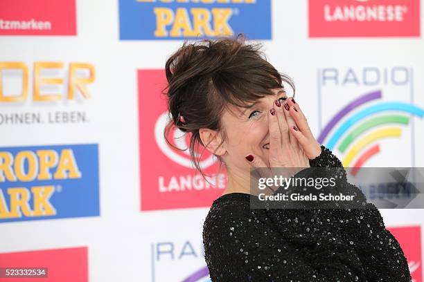 Meret Becker during the Radio Regenbogen Award 2016 at Europapark Rust on April 22, 2016 in Rust, Germany.