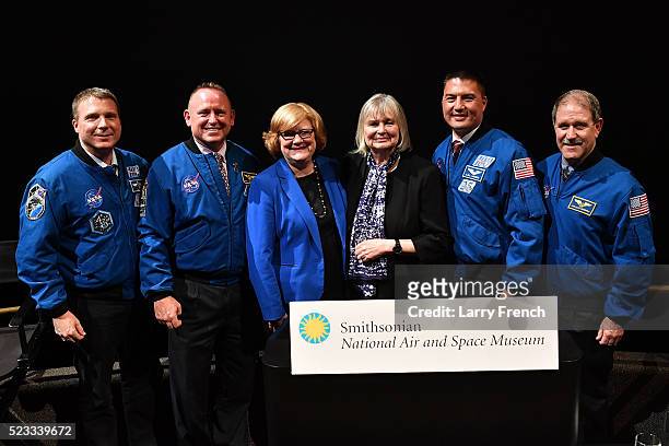 Commander Terry Virts, Commander Barry E. "Butch" Wilmore, Director & Regional Rep for UNEP Panel Patricia Beneke, Writer/Director Toni Myers, Flight...