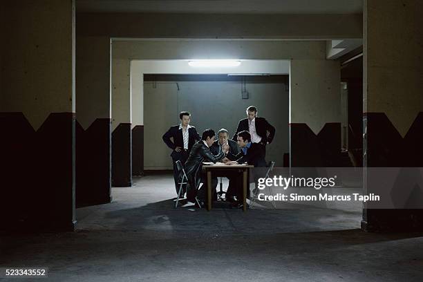 men arm wrestling - gangster stock pictures, royalty-free photos & images