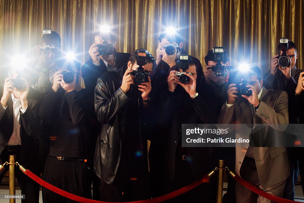 Paparazzi Photographing at Red Carpet Event