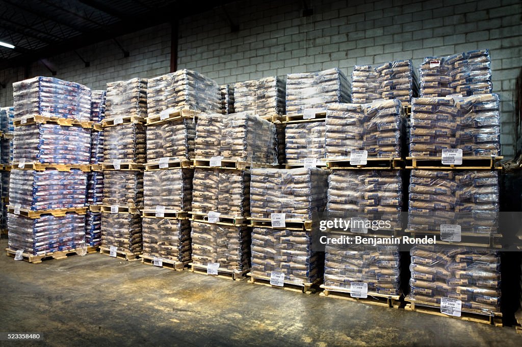 Building Materials in Warehouse