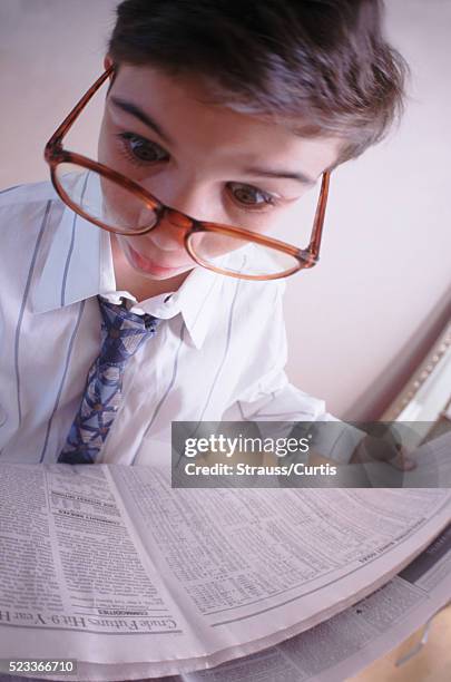 boy dressed as a stockbroker - profesional amateur stock pictures, royalty-free photos & images