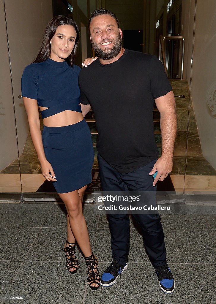Isabel Randel Isabela Rangel and David Grutman arrive at Komodo restaurant to... News ...