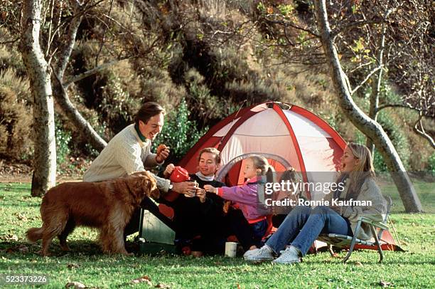 Family On A Camping Trip High-Res Stock Photo